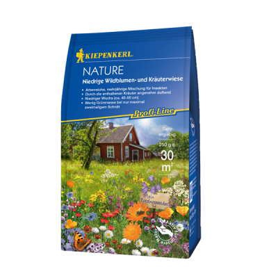 Niedrige Wildblumen-und Kräuterwiese 250 gr