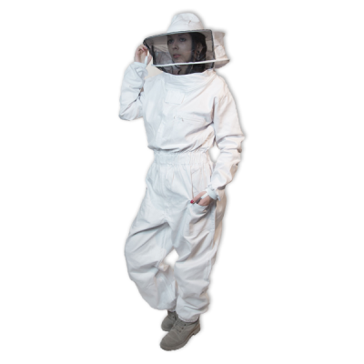 Imkeroverall mit abnehmbarer Haube Gr.38-76 ( XXS-5XL)