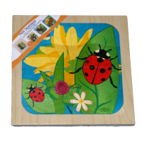 4 Schichtpuzzle Marienkäfer